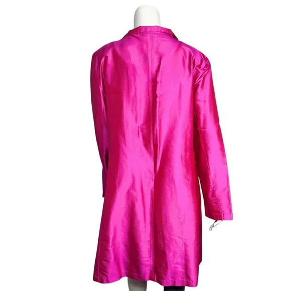 MARIKO Fuschia Slik Coat